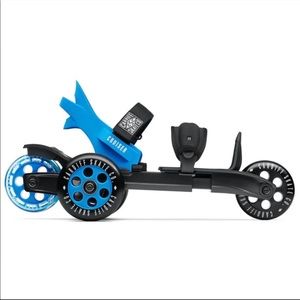 Cardiff Skate Co. Cruiser Skates Three Wheel Slip On Blue, Unisex, L